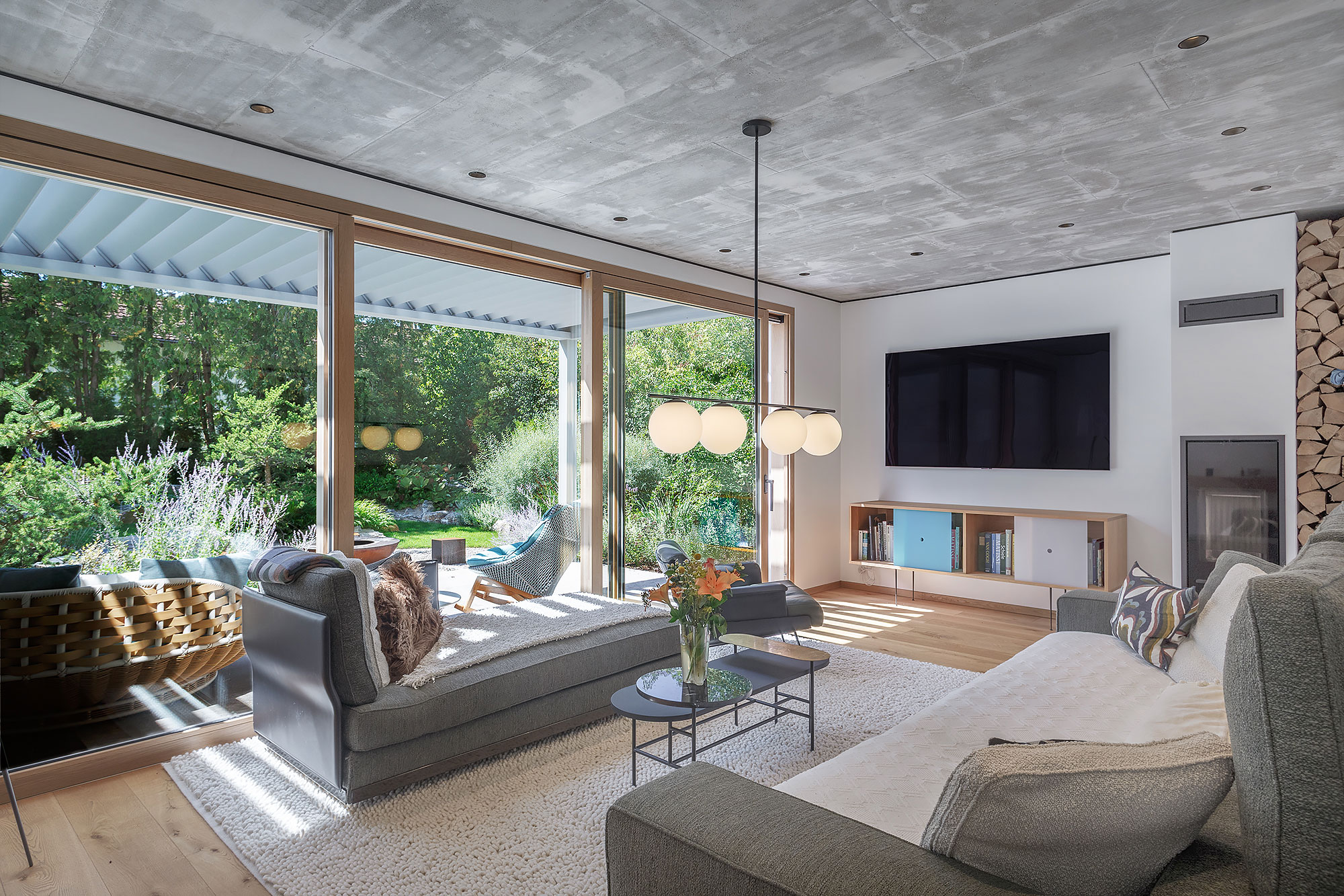 Projekt in der Schopflachstraße in Puchheim // Ansicht Wohnzimmer