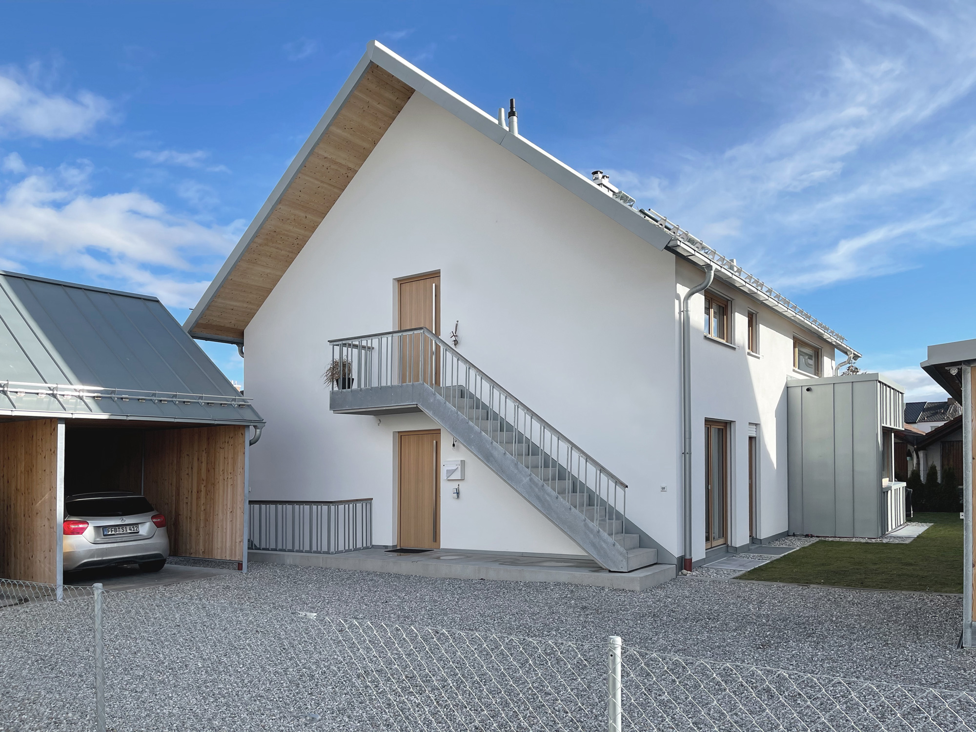 Projekt in der Zweigstraße in Puchheim // Ansicht von Norden