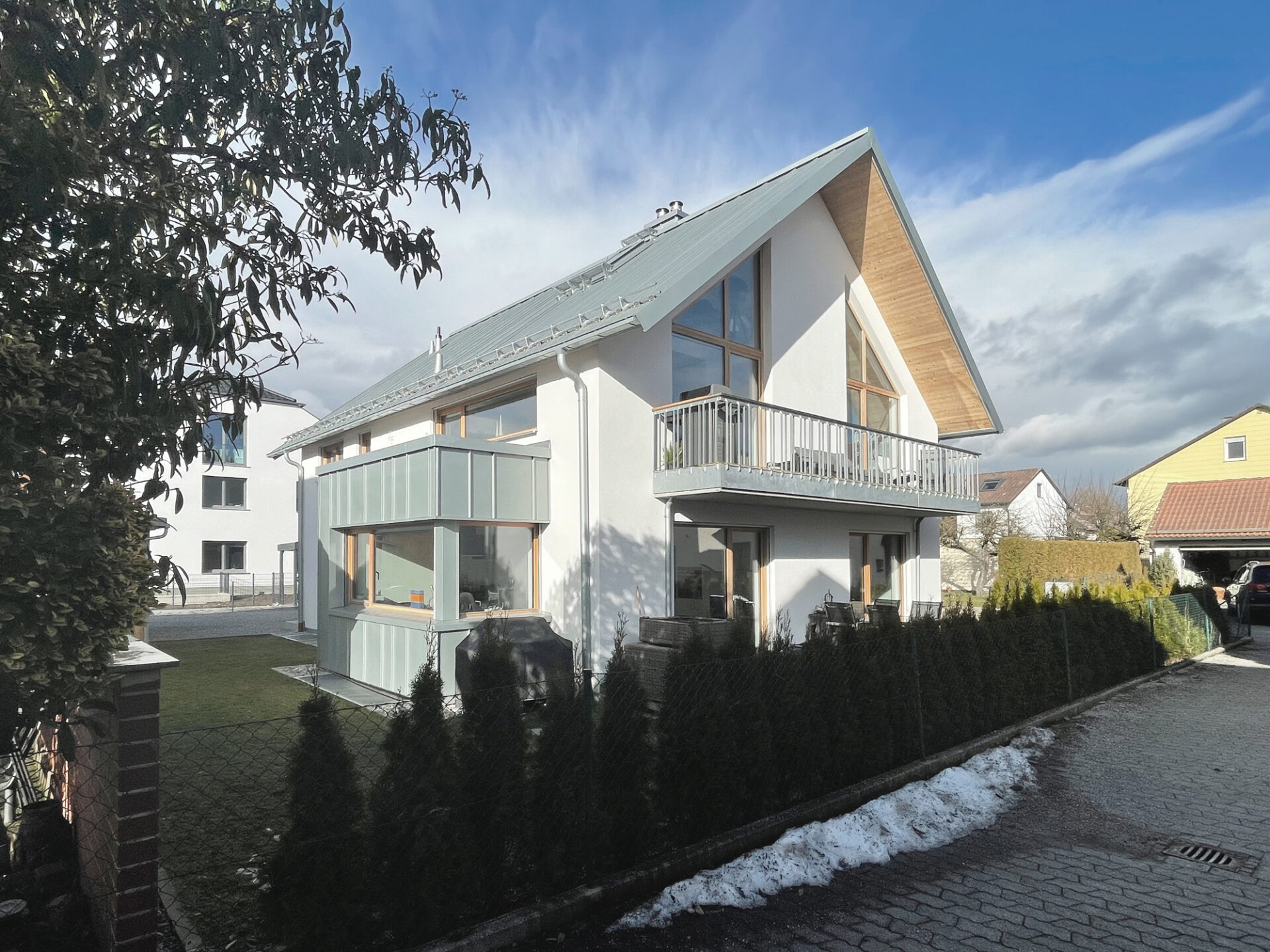 Projekt in der Zweigstraße in Puchheim // Ansicht von Süden
