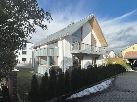 Projekt in der Zweigstraße in Puchheim // Ansicht von Süden